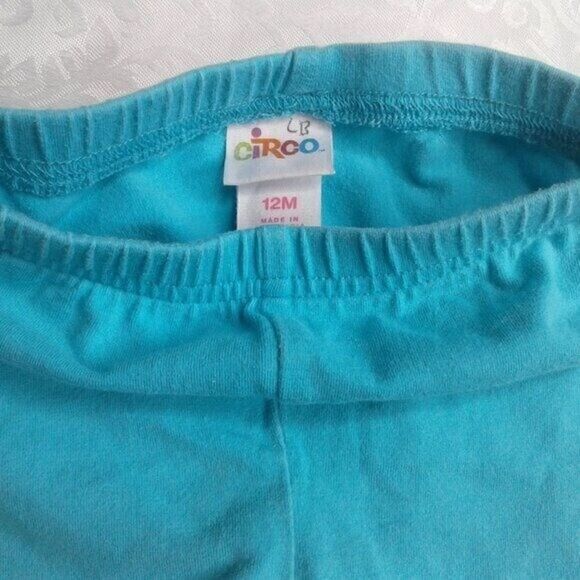 OshKosh Circo Gerber Baby Girl 12 Month Outfits Bundle Onesie Shorts Socks Teal - Picture 7 of 9